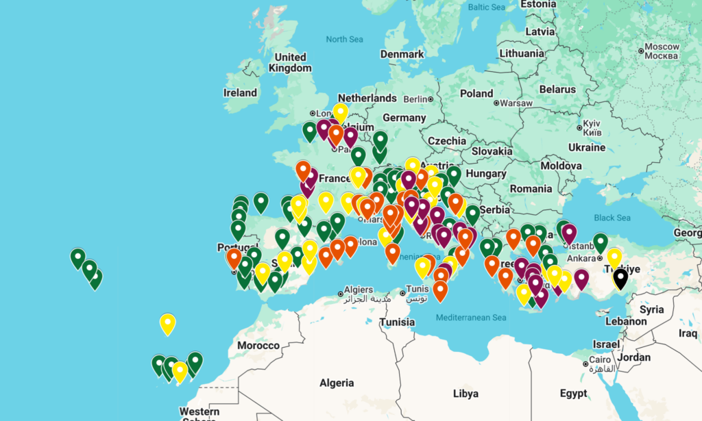 Europe Summer 2026 Parking Map